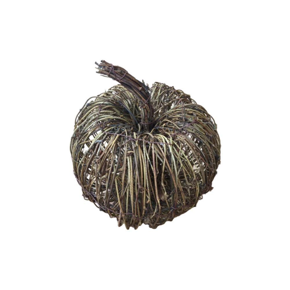 Autumn Home Decoration Harvest Festival Party Decorations Natural Rattan Pumpkins Handmade Pumpkin Fall Decors Halloween Decor: 15cm