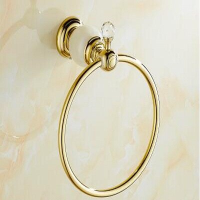 Anillo de toalla antiguo de cobre jade para baño, anillos de pared de latón Vintage, soporte de anillo de toalla de cocina, 4 estilos,: 02