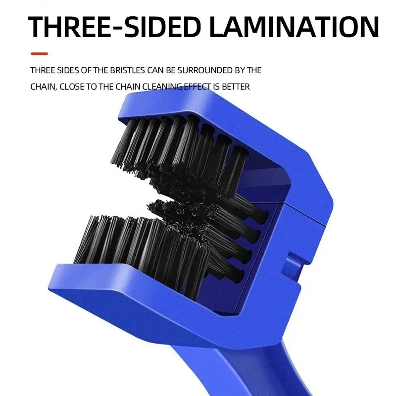 Draagbare kettingreiniger motorfiets racefiets ketting schone borstel fiets schoon motorfiets gereedschap kettingreiniger onderhoud tool