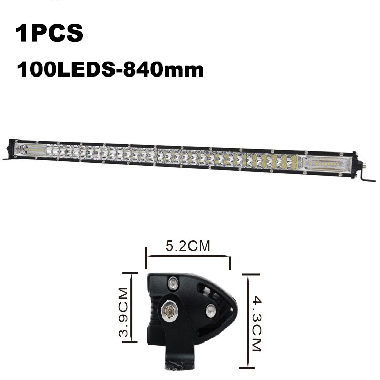 ANMINGPU Slim Off Road LED Bar 60W 120W 180W 240W LED Light Bar per camion 4X4 UAZ 4WD ATV Truck Combo LED Work Light Bar 12V 24V