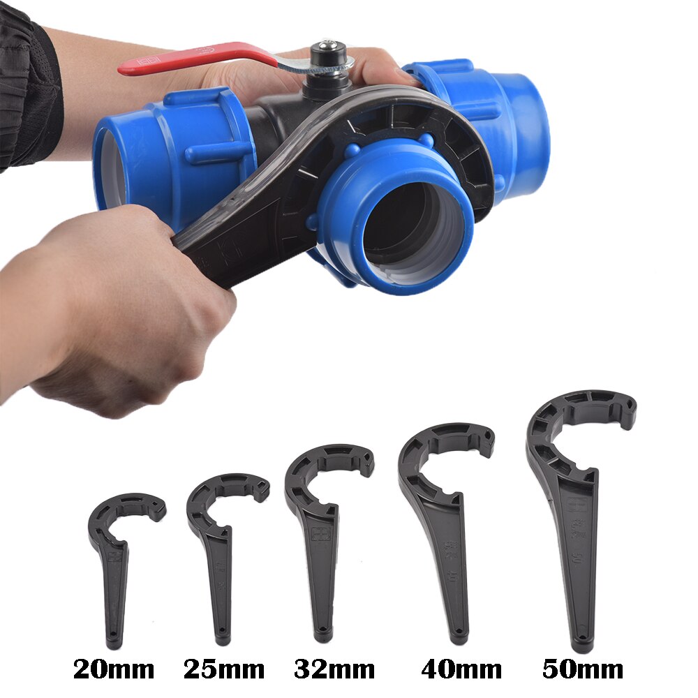 20/25/32/40/50Mm Pe Pijp Snelle Aansluiten Fittings Wrench Pe Pvc Buis Klep lock Moer Speciale Sleutel Irrigatie Tubing Reparatie Tool