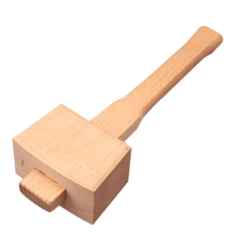 Herramienta de carpintería de madera maciza de carpintero, mazo de madera, mango de martillo