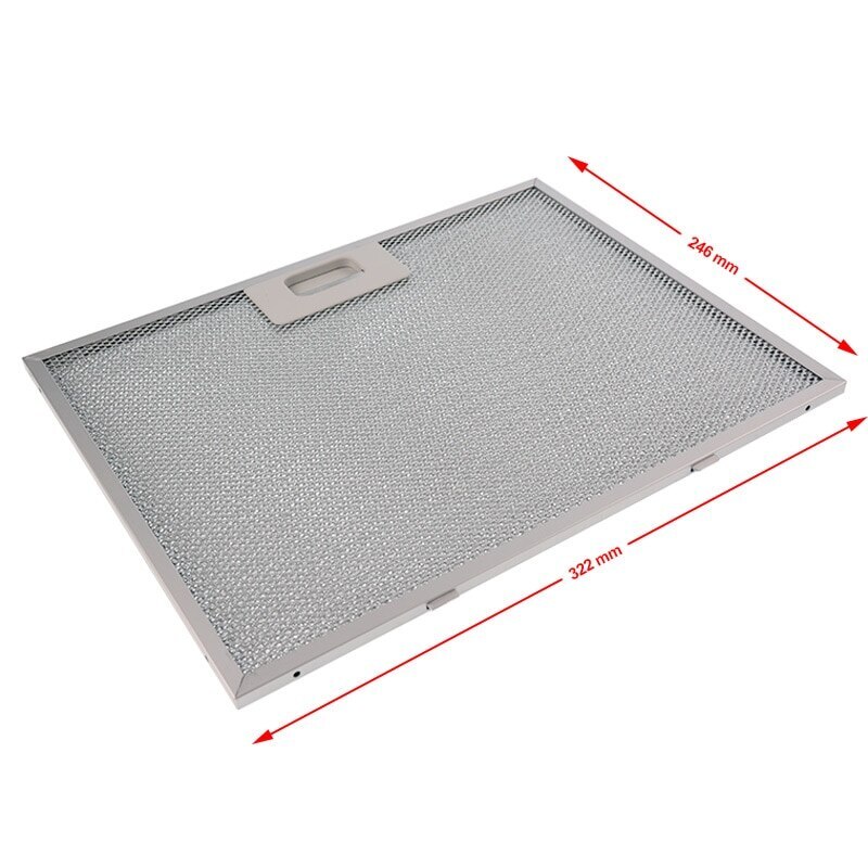 Zilveren Aluminium Mesh Filters voor Afzuigkap, 3PCS, 30cm x 25cm Zilveren Aluminium Mesh Filters voor Afzuigkap, 3PCS, 30cm x 25cm