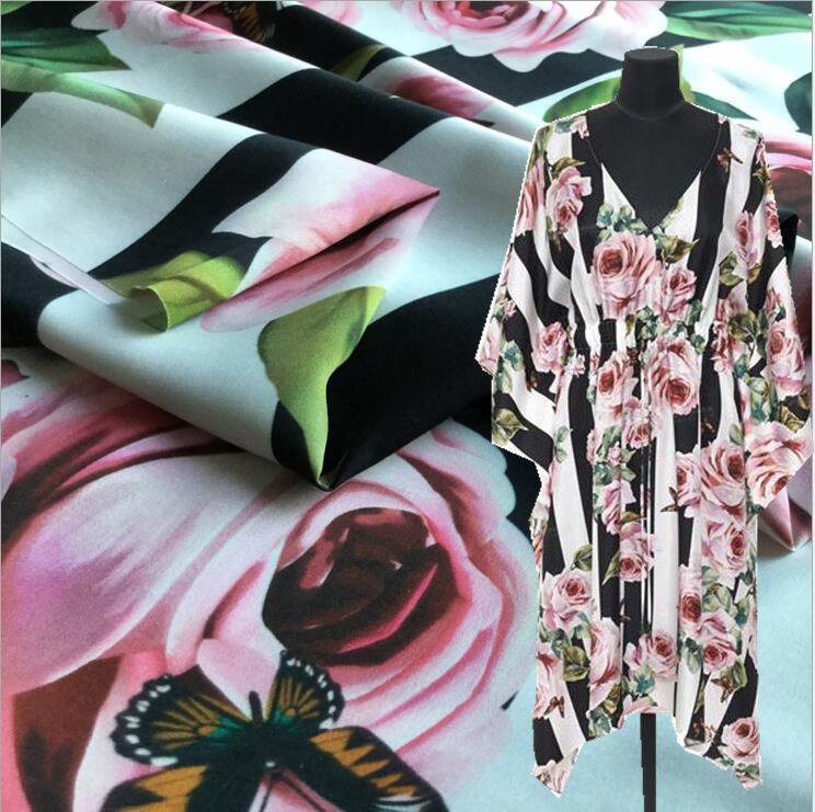 Digitale Prints Van Modieuze Stoffen Van Mode Afdrukken Doek Sneeuwvlok Satijn Goedkope Doek