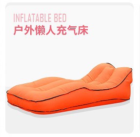 Camping Opblaasbare Sofa Inflable Bed Camping Apparatuur Opblaasbare Sofa Snelle Opblaasbare Sofa Camping Bed Nylon Enkele Laag: orange