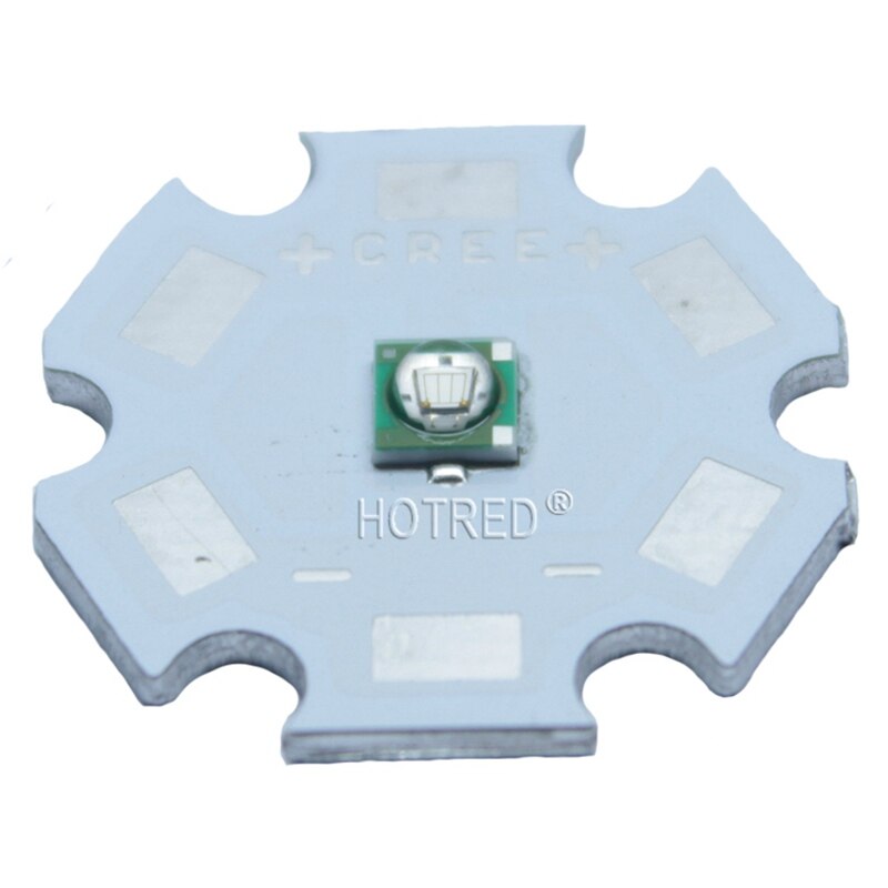 50 stuks 3 W LED SMD3535 Lampen Royal blauw Diep rood kan vervangen cree XPE zaklamp Bron met heatsink 450nm /660nm Diode
