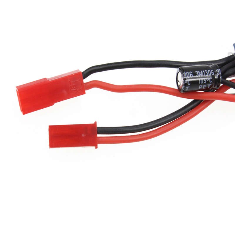Rc bil 10a børstet esc toveis motorhastighetskontroll uten brems til 1/16 1/18 1/24 bilbåttank  f05427.