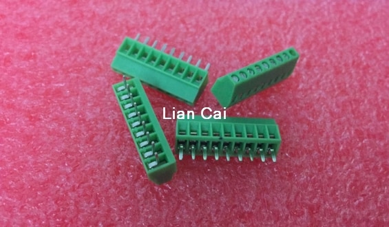10Pcs Per Lot Universal 2.54mm Pitch 9 Pin 9 Poles PCB Screw Terminal Block Connector