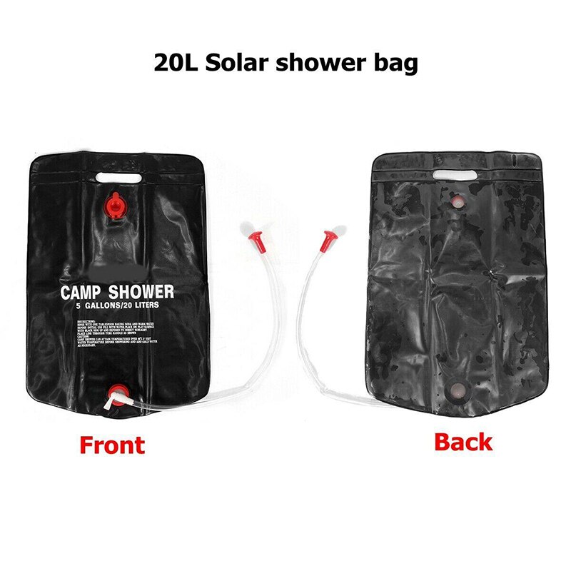 20L Waterzak Draagbare Zonne-energie Verwarmd Douche Bag Outdoor Zwemmen Bag Voor Camping Wandelen Bbq Water Opslag Water Zak Zon compact