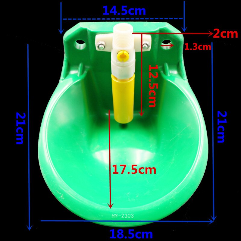 1Pc Farm Sheep Waterer Automatic Fluid Cup Bowl Feeding Drinker Colt Calves Drinking Pig Feeders Animal Water Storage Grooves