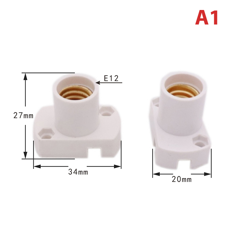 Mini Schraube Lampensockel E12 E14 E17 Supporto Lampenfassung Glühbirne Sockel Halter Adapter: Beige