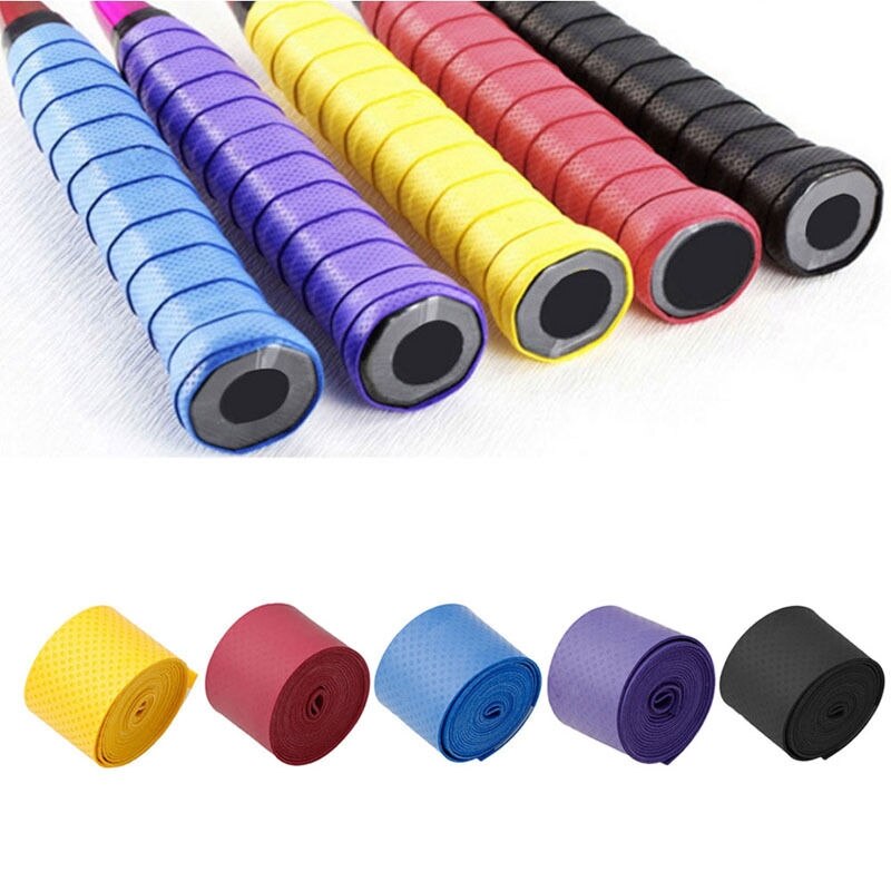 Absorbe el sudor transpirable antideslizante raqueta Bat Overgrip Roll tenis cinta para Bádminton