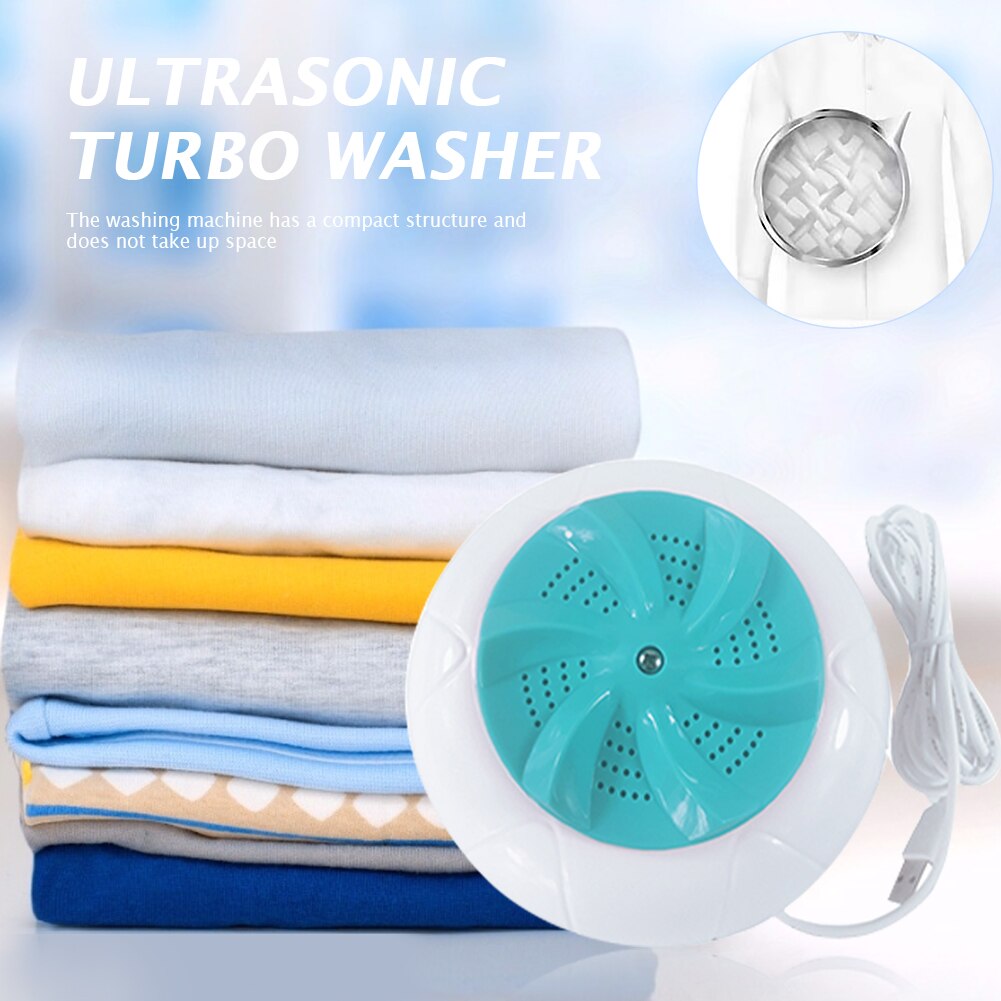 Turbines Washer Convenient Laundry Travel Mini Laundry Clothes Cleaner Portable Ultrasonic Turbine Washing Machine
