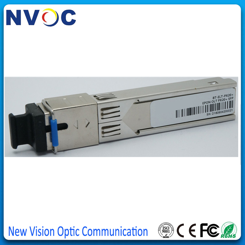 EPON ONU PX20 +, G.984.2, 20 km, Tx 1310nm 1,25G, Rx 1490nm 1,25G, SFP form-faktor, SC/UPC steckerbuchse, EPON SFP ONU Modul