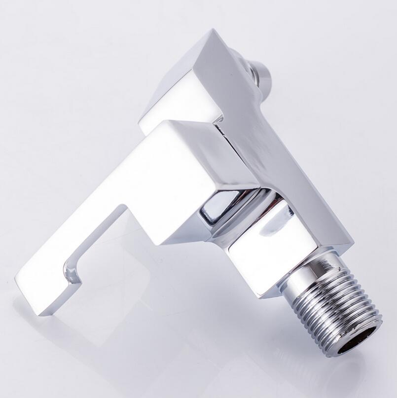 Grifo de cocina de aleación de Zinc G1/2, grifería de agua fría única para lavabo, fregona creativa para piscina, grifo para balcón