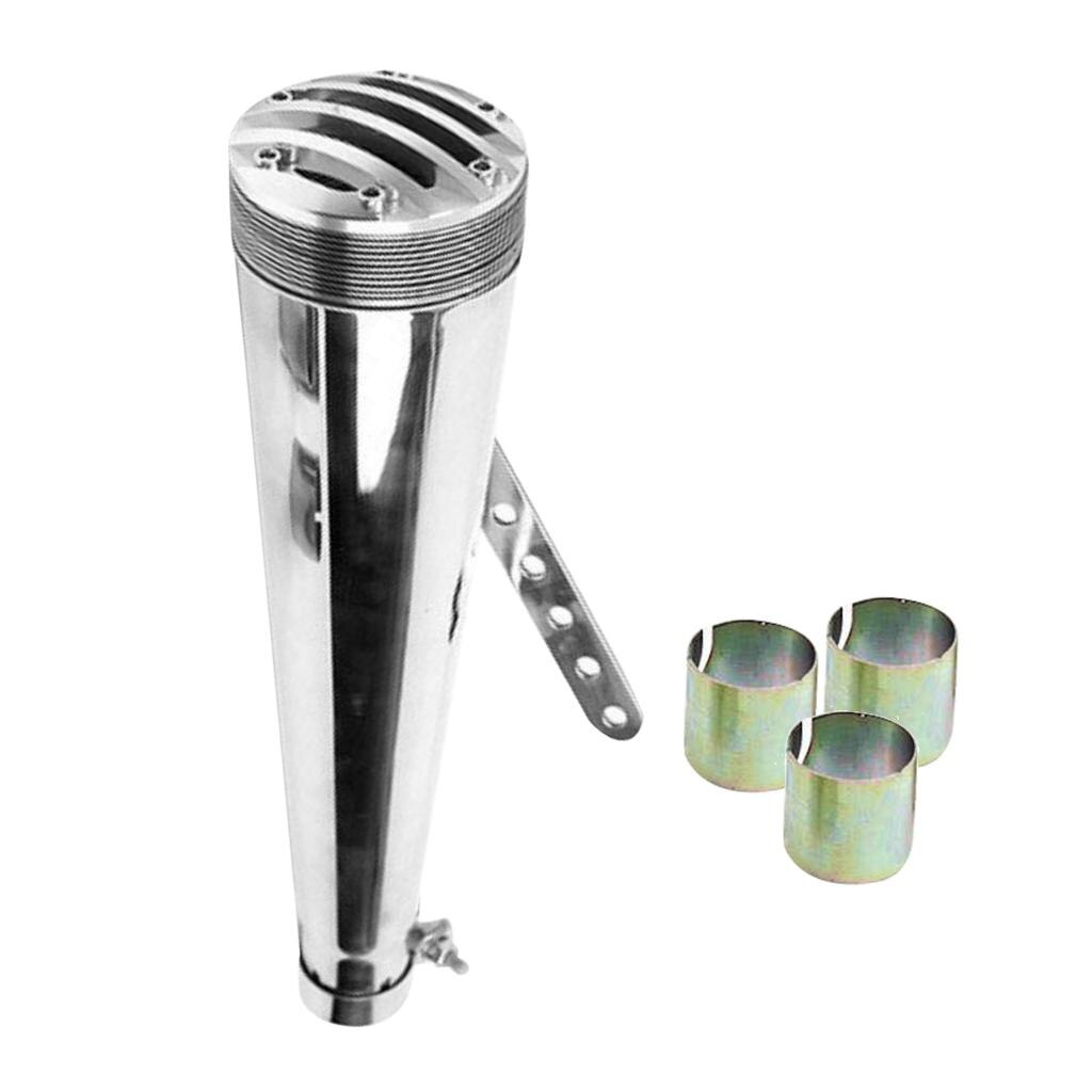 Silencieux d'échappement universel Slip-on, 45mm, pour Harley Silver, moto