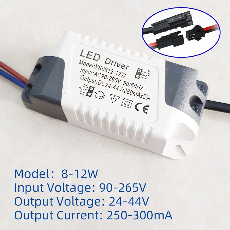 LED Driver 3W 5W 7W 9W 10W 12W 15W 18W 20W 24W 36W Power Supply Unit Downlight Lighting Transformers Adapter For LED Lights DIY: Brown