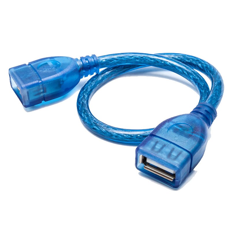Double USB 2.0 femelle à femelle AF/AF prise rallonge câble cordon haute vitesse câbles de données numériques