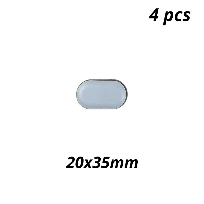 Magic Furniture Easy Sliders Felt Pad Rubber Feet Floor Protector Chair Pad Round Glides Seat Leg Protectors Table Pads: 20x35mm 4pcs