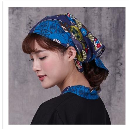 Style japonais écharpe femme serveurs chapeau casquettes pour restaurant chef d'aventure