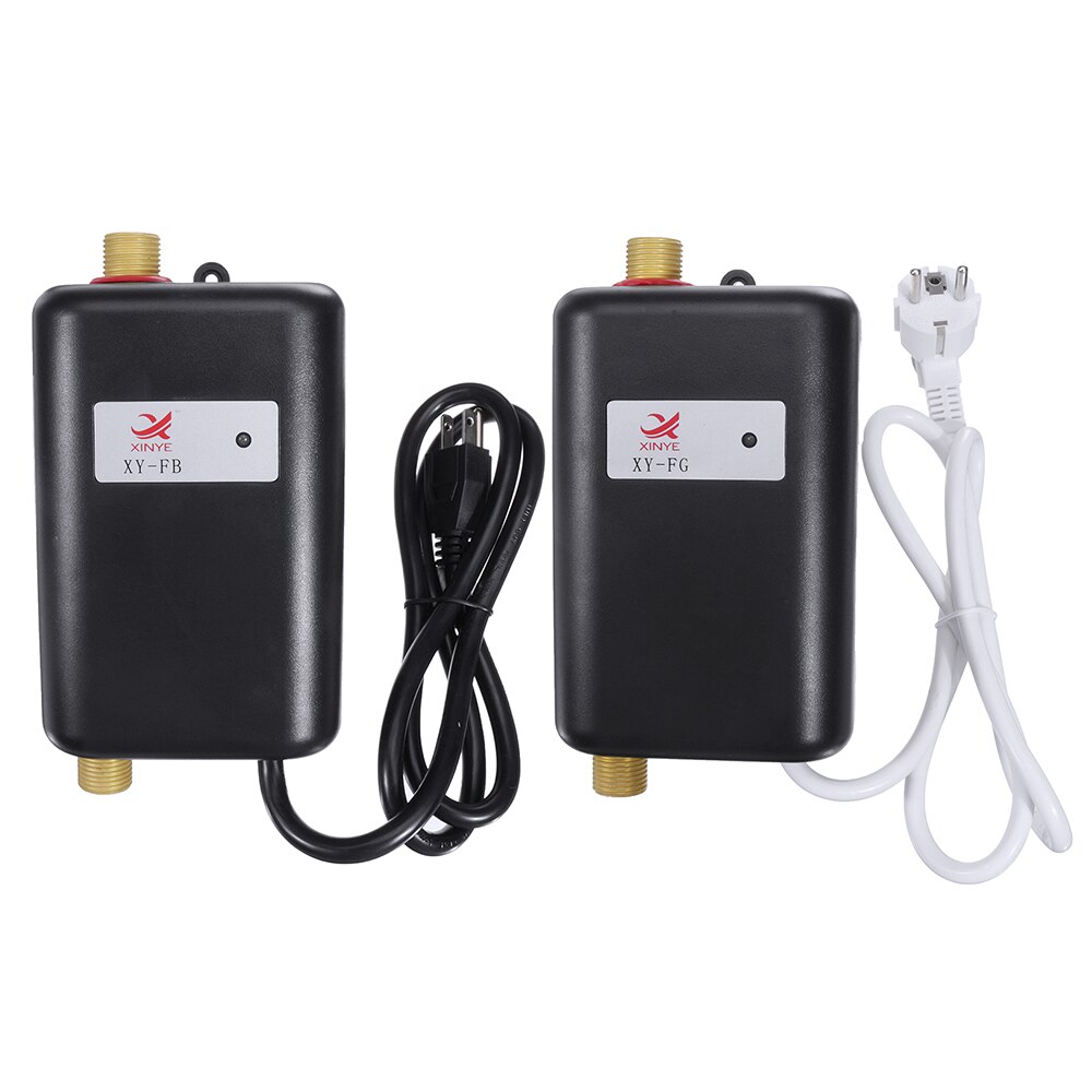 3800W 110/220V Electric Water Heater Instantaneous Instant Tankless Kitchen Water Heaters Temp Display Shower Heating Thermostat