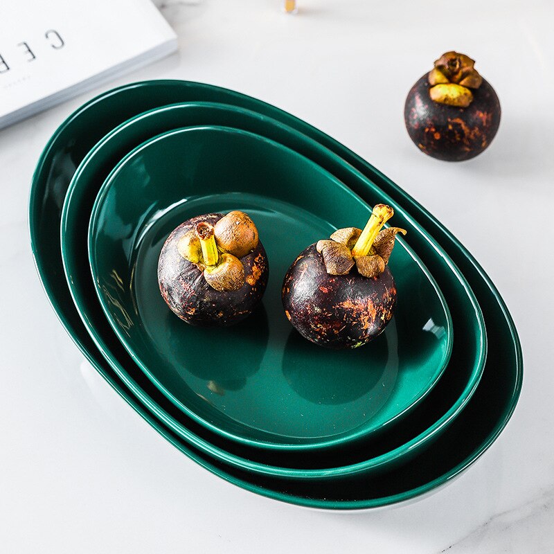 Nordic Living Room Ceramic Fruit Plate Multi-layer Fruit Dish Fruit Bowl Fruit Bowl Snack Basket Household Dry Luxury