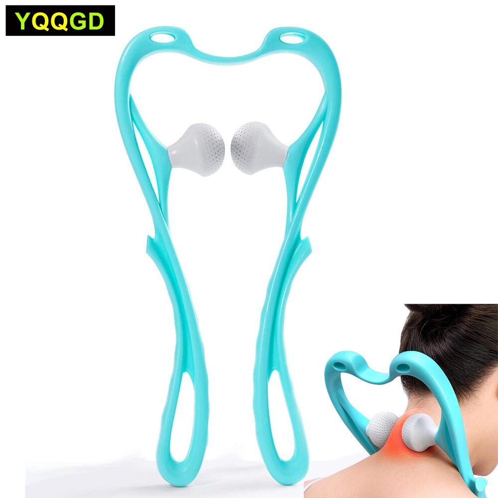 Neck Massager, Shoulder Relaxer Handheld Self Muscle Massage - Lightweight &amp; Portable,with Massage Point for Muscle Relax