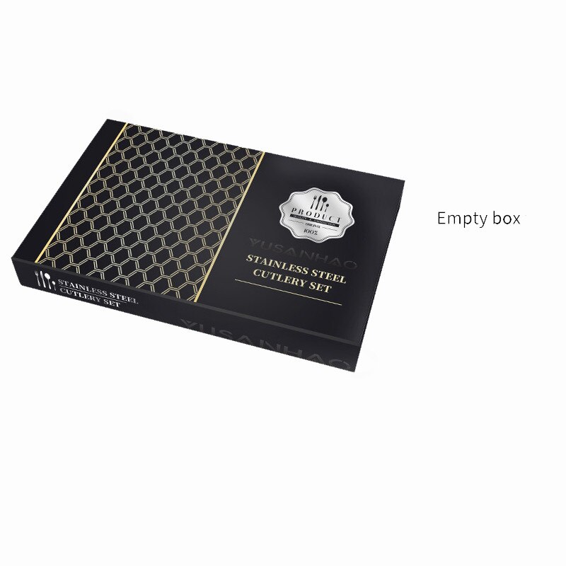 Vaisselle inox ensemble de couverts 24 pièces or Rose ensemble de couverts fourchette cuillère couteau doré ensemble de vaisselle coffret directe: box