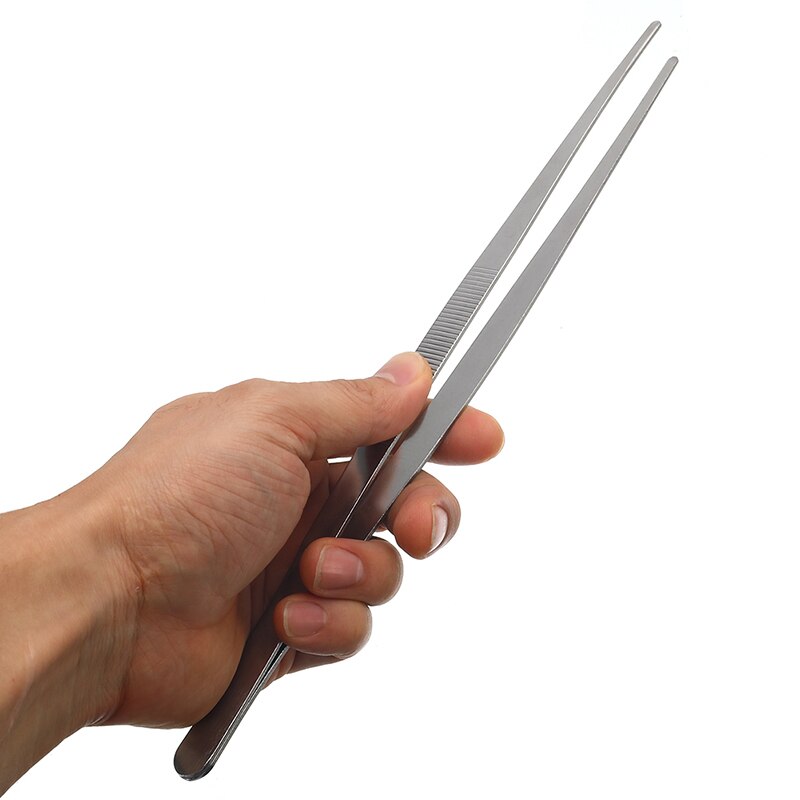 30cm Grill Pinzette Zange Edelstahl Lebensmittel Churrasco Pinzette Küche Kochen Utensilien Spielereien BBQ Zubehör Lebensmittel Clip
