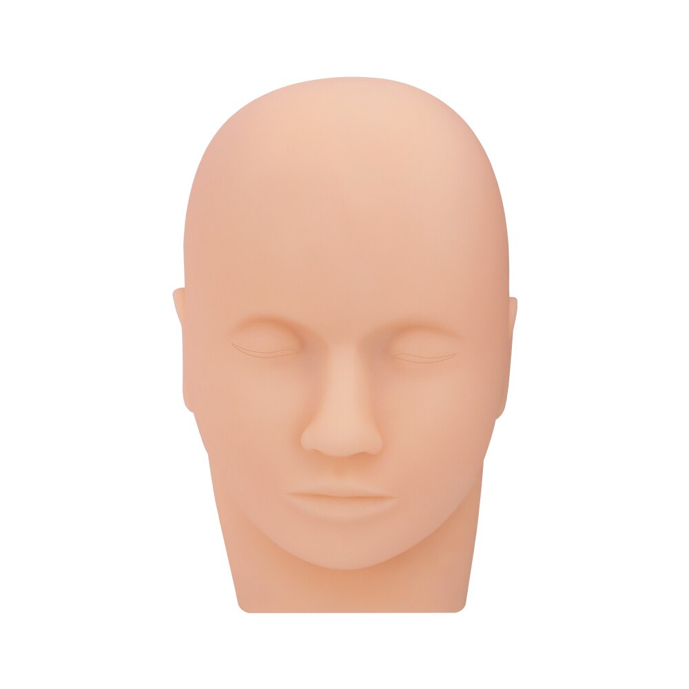 Práctica de pestañas postizas, maniquí de entrenamiento, cabeza plana, práctica de maquillaje, extensiones de pestañas: 1 Pc