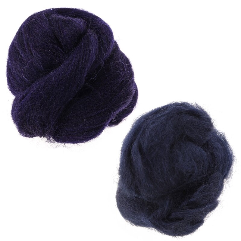 P82C Wool Corriedale Needlefelting Top Roving Dyed Spinning Wet Felting Fiber