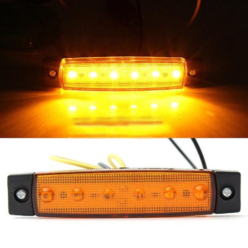 Side Marker Truck Taillight Lamp Taillight Indicators Boat Trailer 6 LED