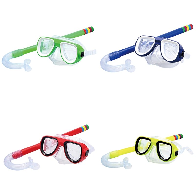 Gafas de natación para niños, máscaras de PVC para nadar y bucear, conjunto de máscara y esnórquel, accesorios de buceo subacuático
