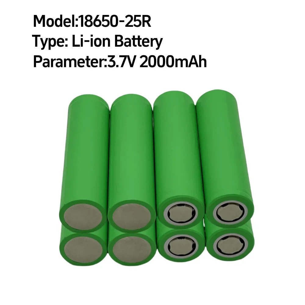 Batterie aste au lithium-ion INR18650-25R 3.7V 2000mAh pour télécommande Durable 24.com + chargeur