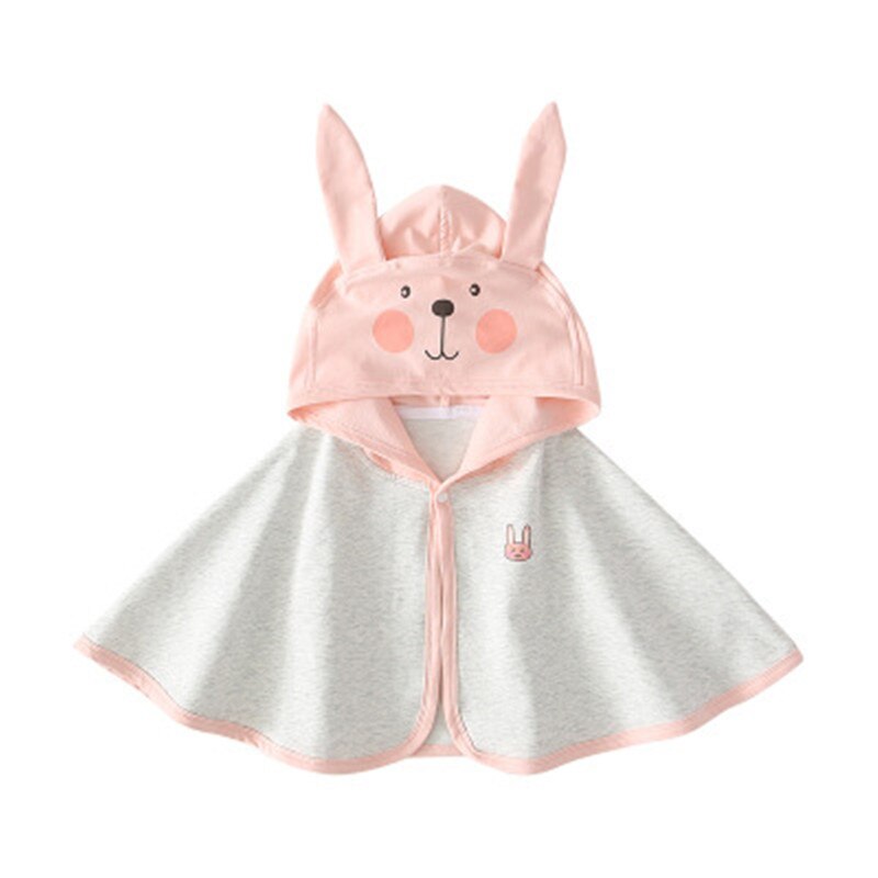 Tegneserie kanin baby kappe vindtæt dyr frakke hætteklædt poncho kappe toddler kid overtøj jakke baby pige kappe frakke dreng kappe