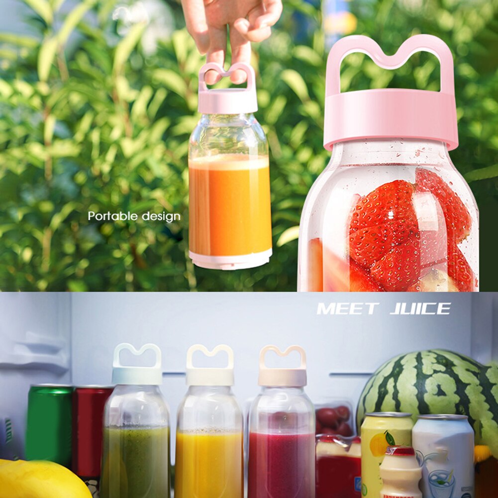 Draagbare Abs 500 Ml Elektrische Juicer Fruit Blender Mixer Oplaadbare Extractor Fles Machine Sport Fles Sap Cup