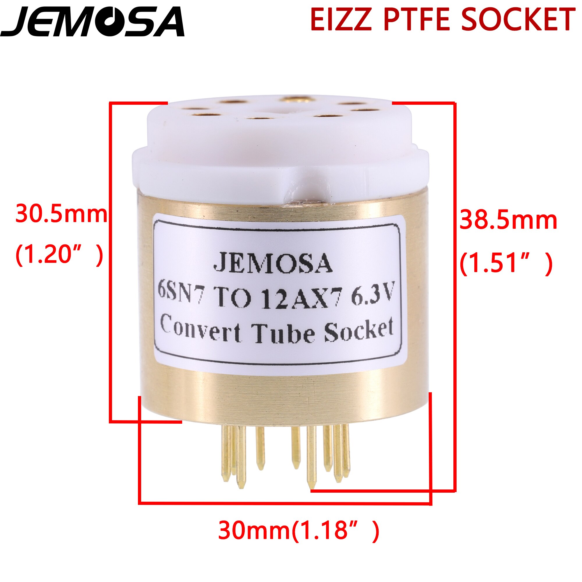 1Pc 6SN7 6SL7 ECC32 ECC33 6N8P 6N9P B65 Om 12AX7 12AU7 ECC82 ECC83 7025 Diy Audio Vacuumbuizenversterker zet Socket Adapter: C 6SN7 TO 12AX7 6.3V