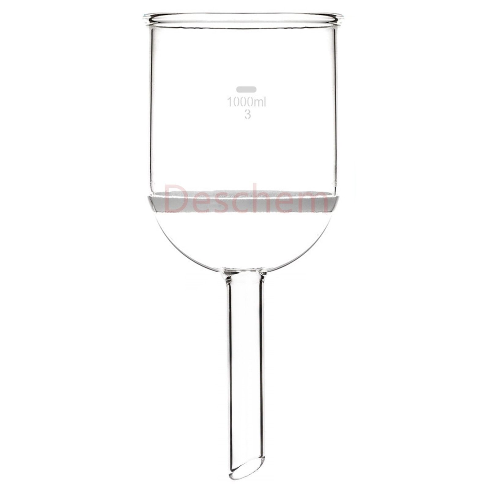 1000ml,Glass Buchner funnel,3# Coarse filter,1L,GG17 Straight Tube,Labware