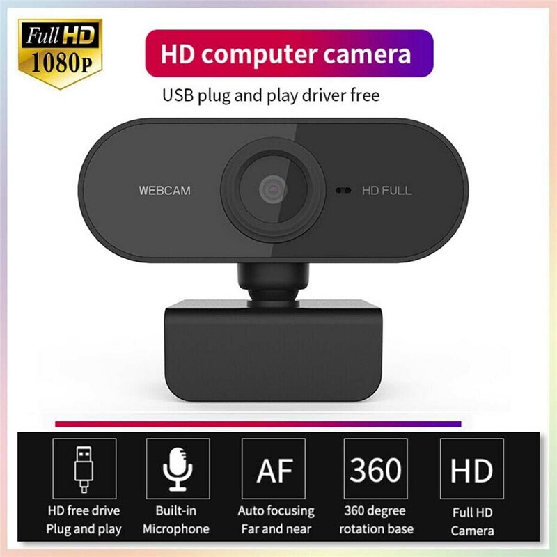 HD 1080P Videocamere Webcam Camma Della Macchina Fotografica Macchina Fotografica del IP Con Microfono messa a fuoco Automatica Web Camma Della Macchina Fotografica Per Il Computer Portatile Del PC Desktop