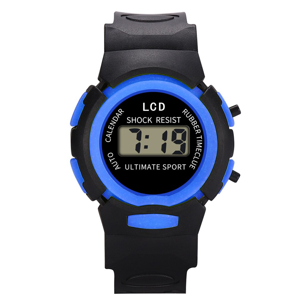 Kinderen Led Digitale Waterdicht Horloge Jongens Meisjes Sport Horloges Siliconen Rubber Horloge Kids Casual Horloge Cadeau # Cl: A