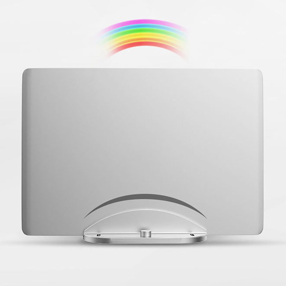 Aluminum Space-Saving Vertical Laptop Stand Double Desktop Stand Holder With Adjustable Dock Mounts For Book Accessories