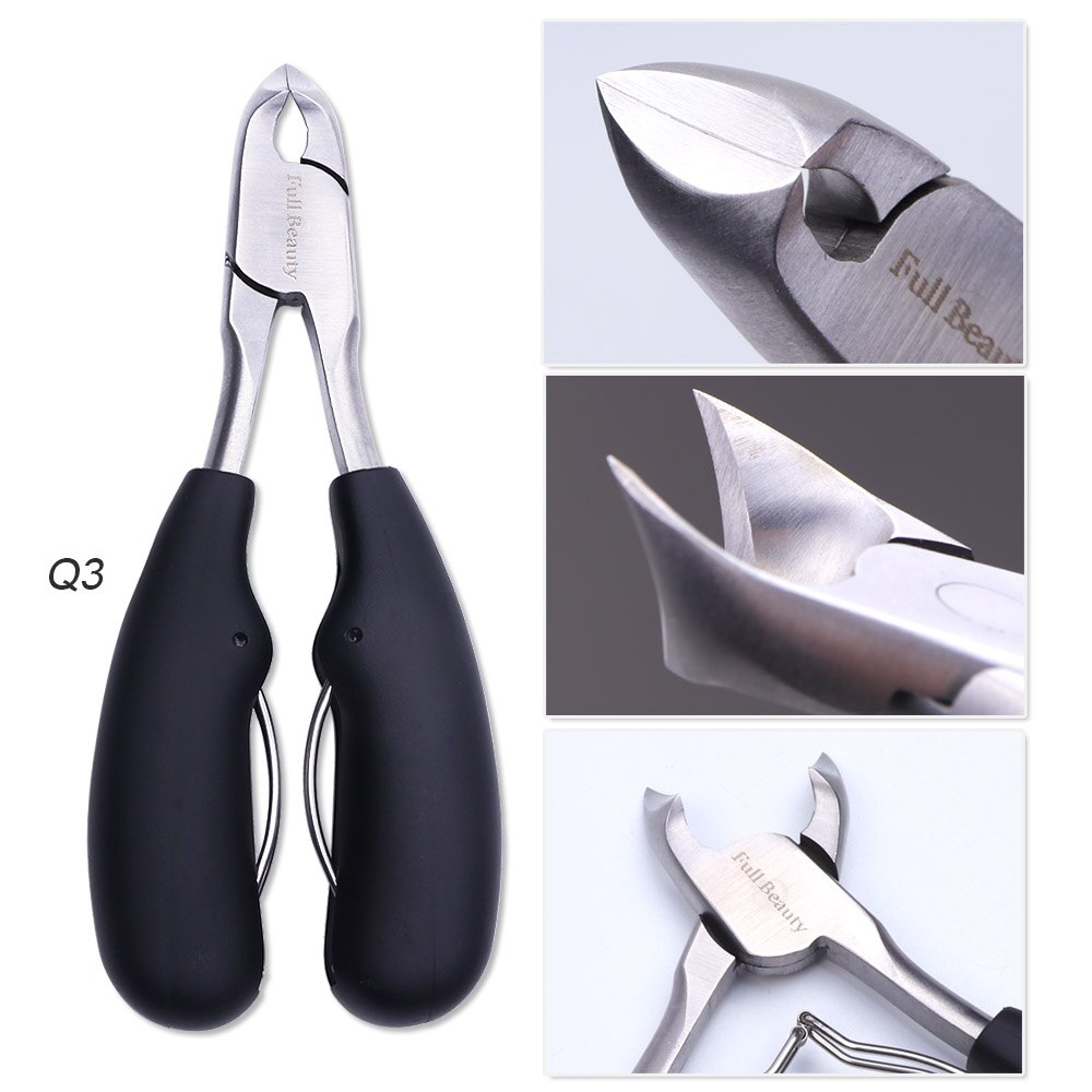Fingernail Toenail Cuticle Nipper Nail Art Scissor Pliers Manicure Timmer Edge Dead Skin Cutter Pro Pedicure Nail Tools BE1586: Q3