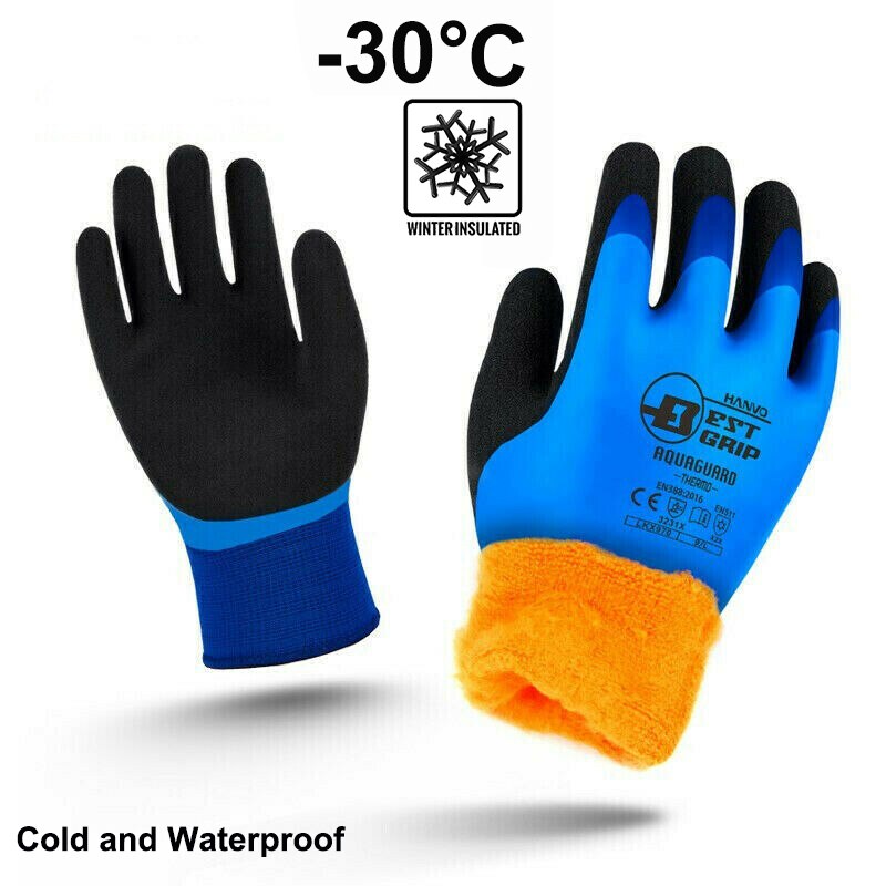 Guantes Térmicos de pesca a prueba de frío, protección anticongelante, ideal para deportes al aire libre, a prueba de viento y baja temperatura, hasta 30 grados: LKX970 / L