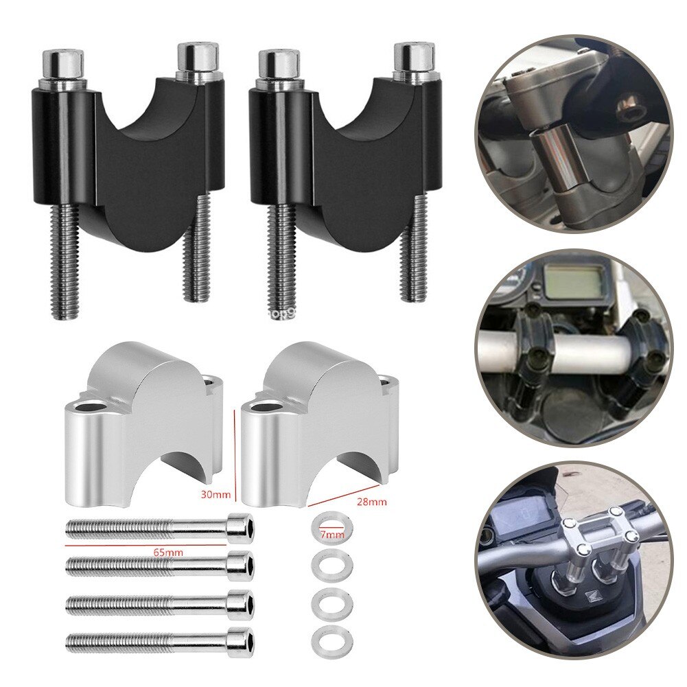 Motocross Handlebar Riser Kit Motorcycle Off-Road 7/8\" Handlebars Bike