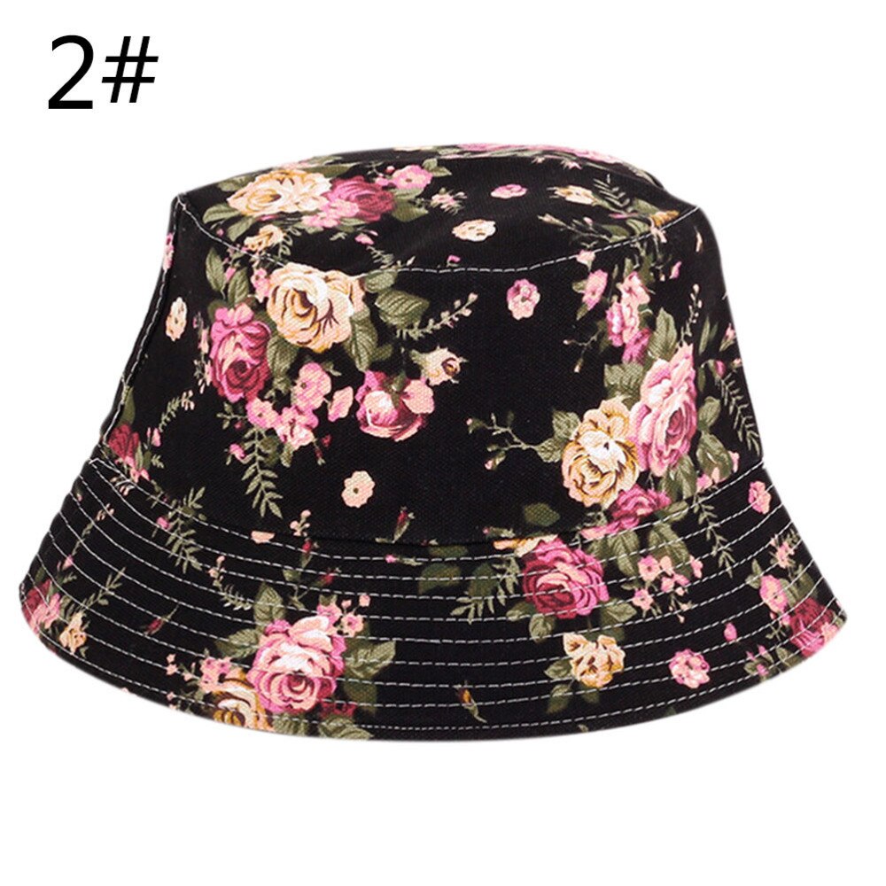 Summer Floral Sun Hat Bucket Funny Summer Novelty Beach Outdoor Cap Fishing Hats Sun Protetion for Men Women
