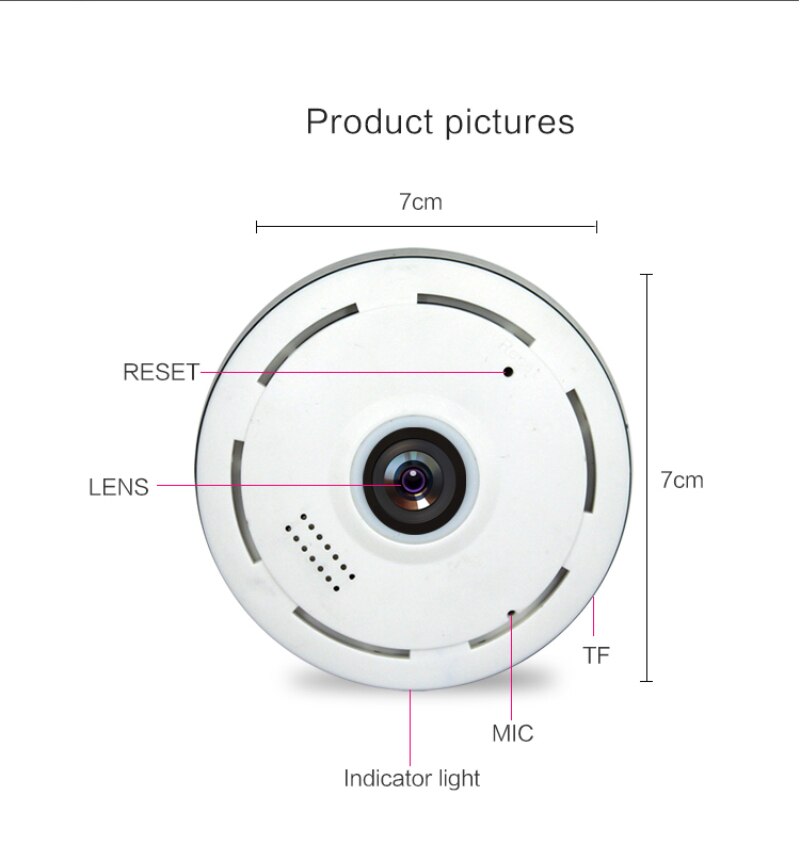 360 Degree Home Security IP Camera 960P Smart Panorama Wireless Fisheye Lens CCTV Wifi Camera Baby TF Card Monitor