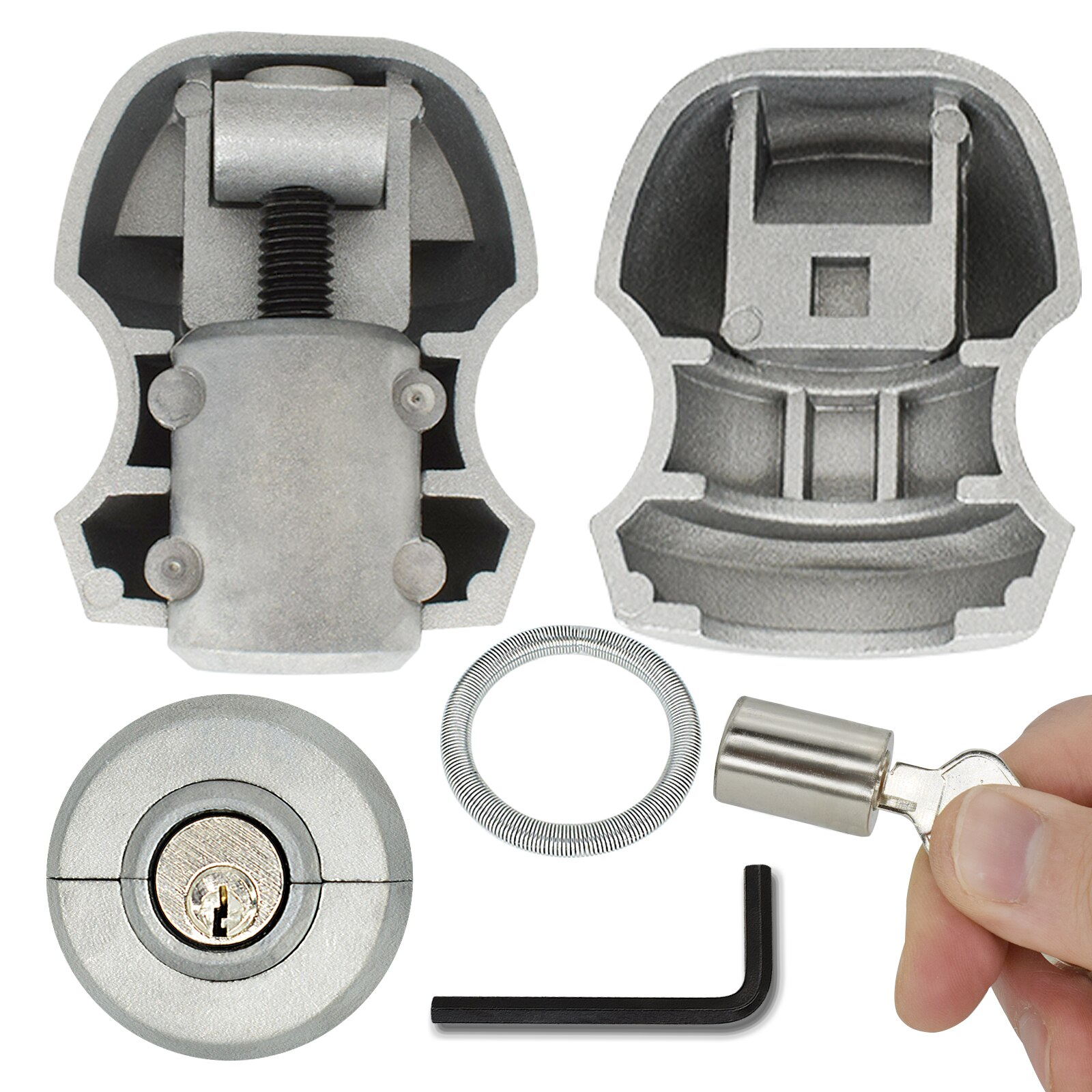 Trailer Part Coupling Lock Hitch Ball Lock Tow Caravan Anti Theft Device Universal Hitch lock Trailer Hitch Replacement