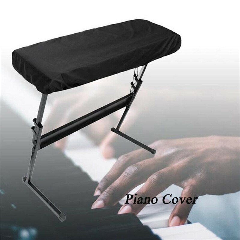 Couverture de Piano électronique 61/88 clés | Couverture d'instruments de clavier sur scène, protection réglable anti-poussière et anti-poussière avec cordon de serrage