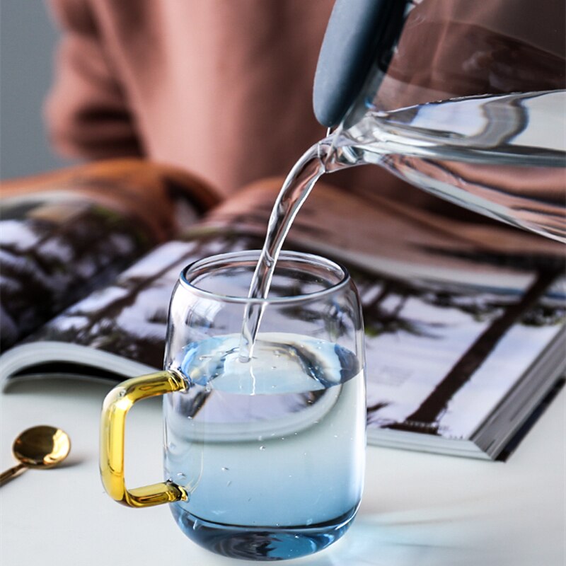 Glass Kettle Set Household Heat-resistant and High-temperature Explosion-proof Cooler Large Capacity Cold Water Teapot