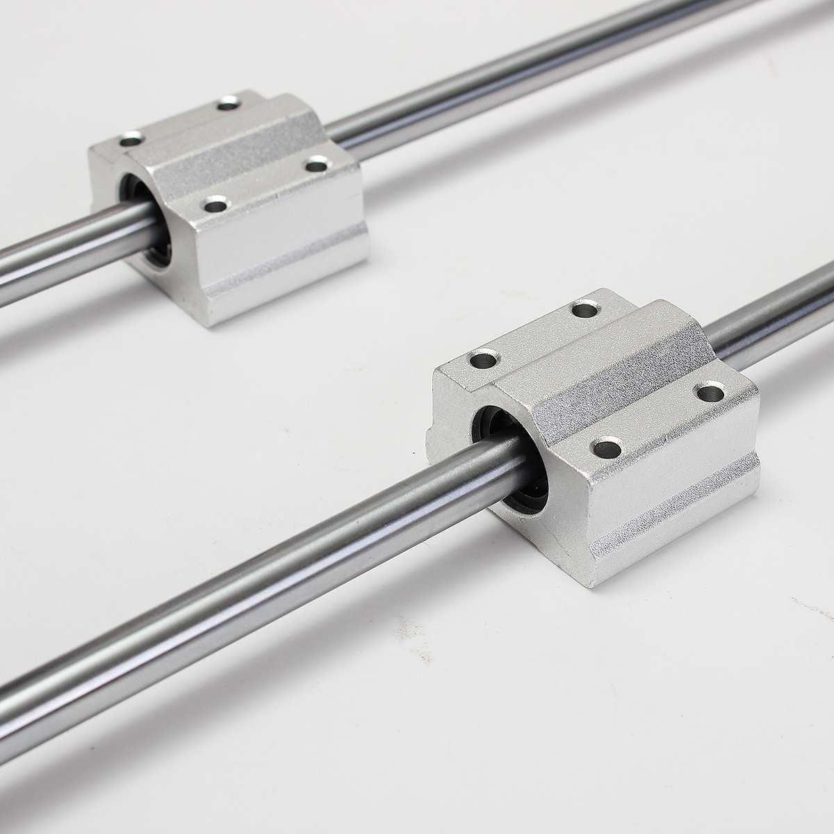 10Pcs/set 8mm Diameter Linear Rail Shaft Rod 400mm with Bearing Guide Support with SCS8UU Bearing Block CNC Parts